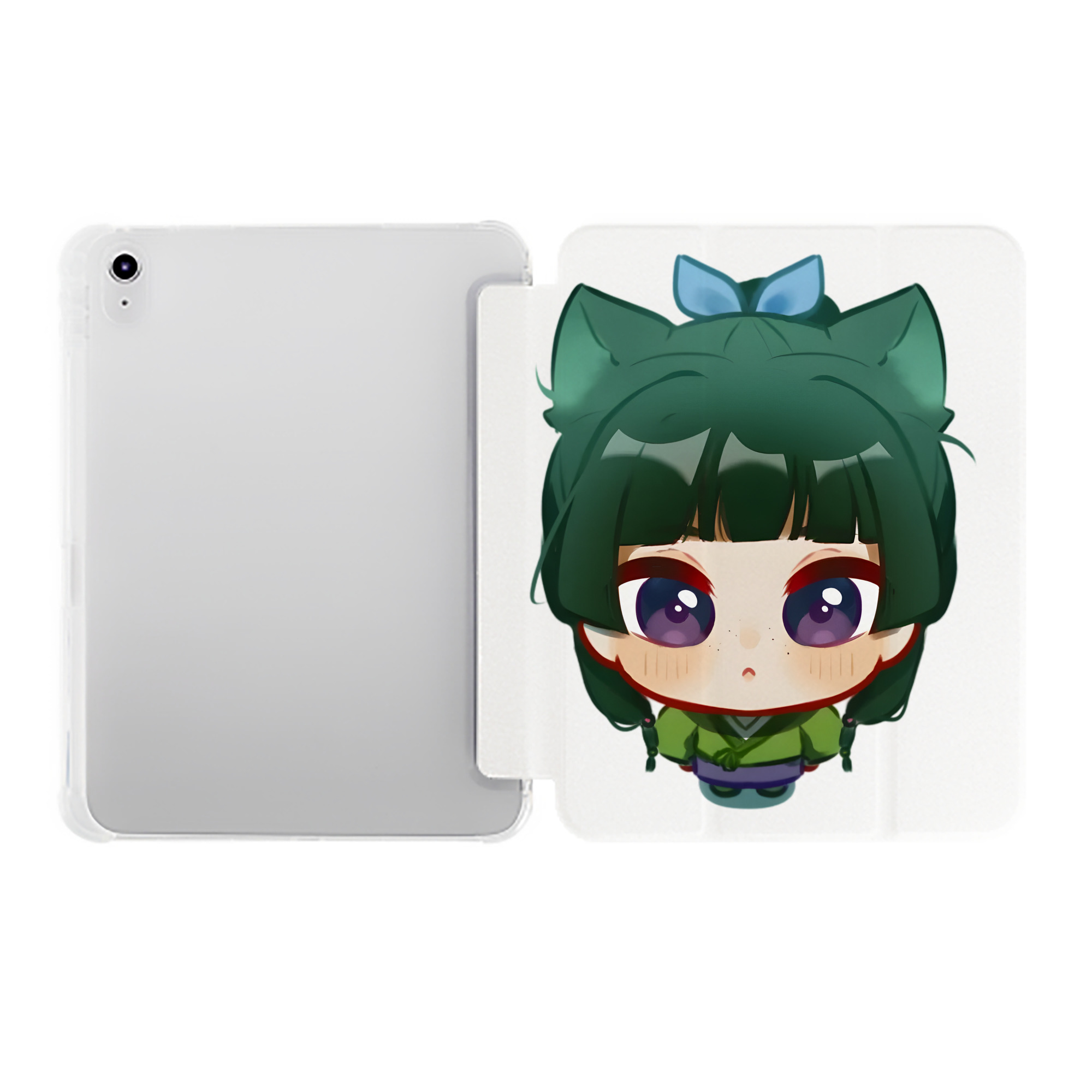 （画像用） 薬屋のひとりごと The Apothecary Diaries IPad ケース ペン収納付き 三つ折りスタンド PUレザー×シリコン 対応機種9.5/10.5/10.9インチ